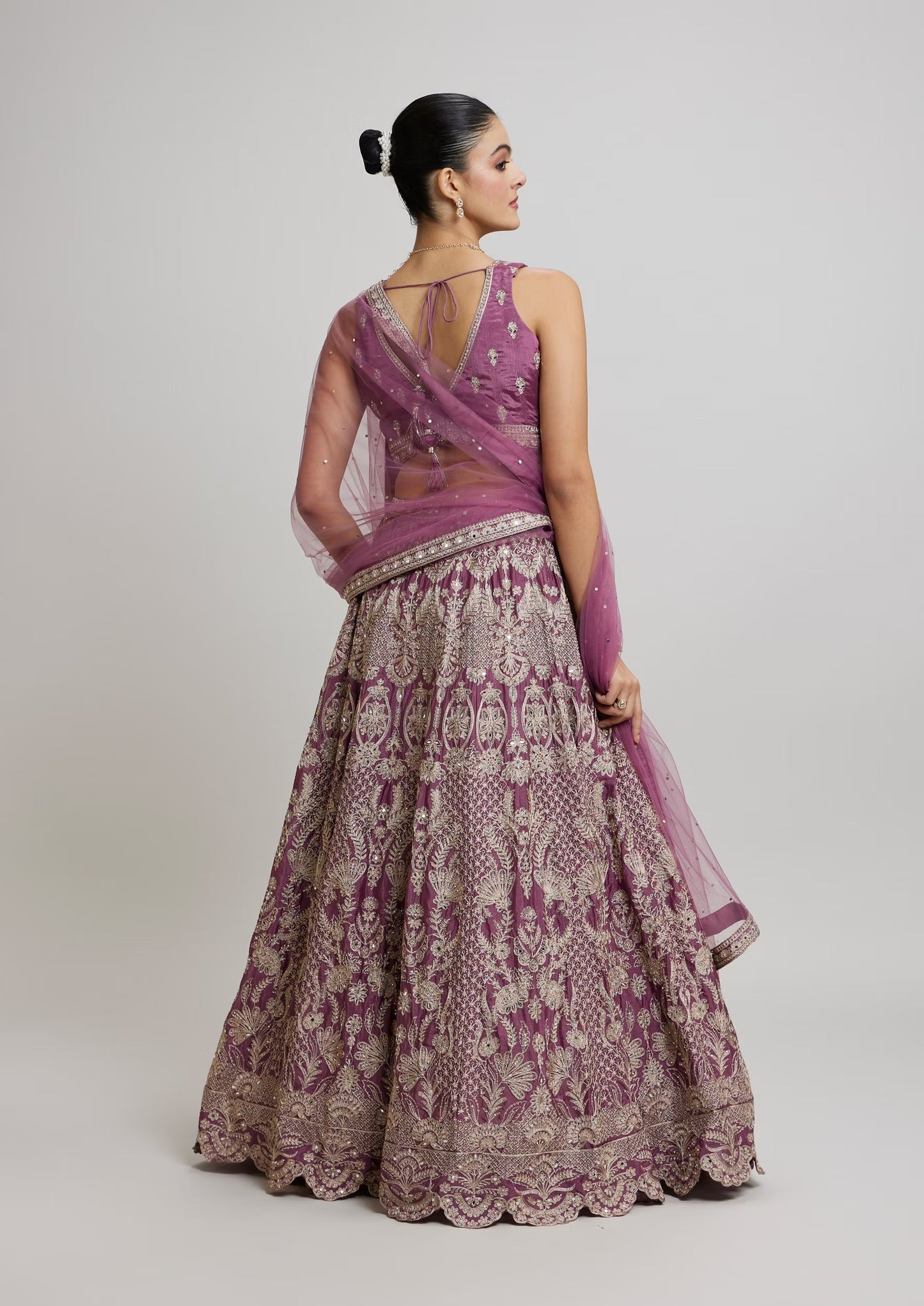 Purple Elegance Lehenga