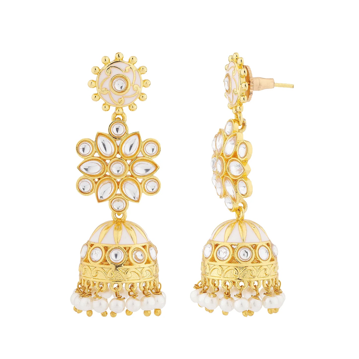 Queens of Rajasthan Tiora Jhumka Earrings