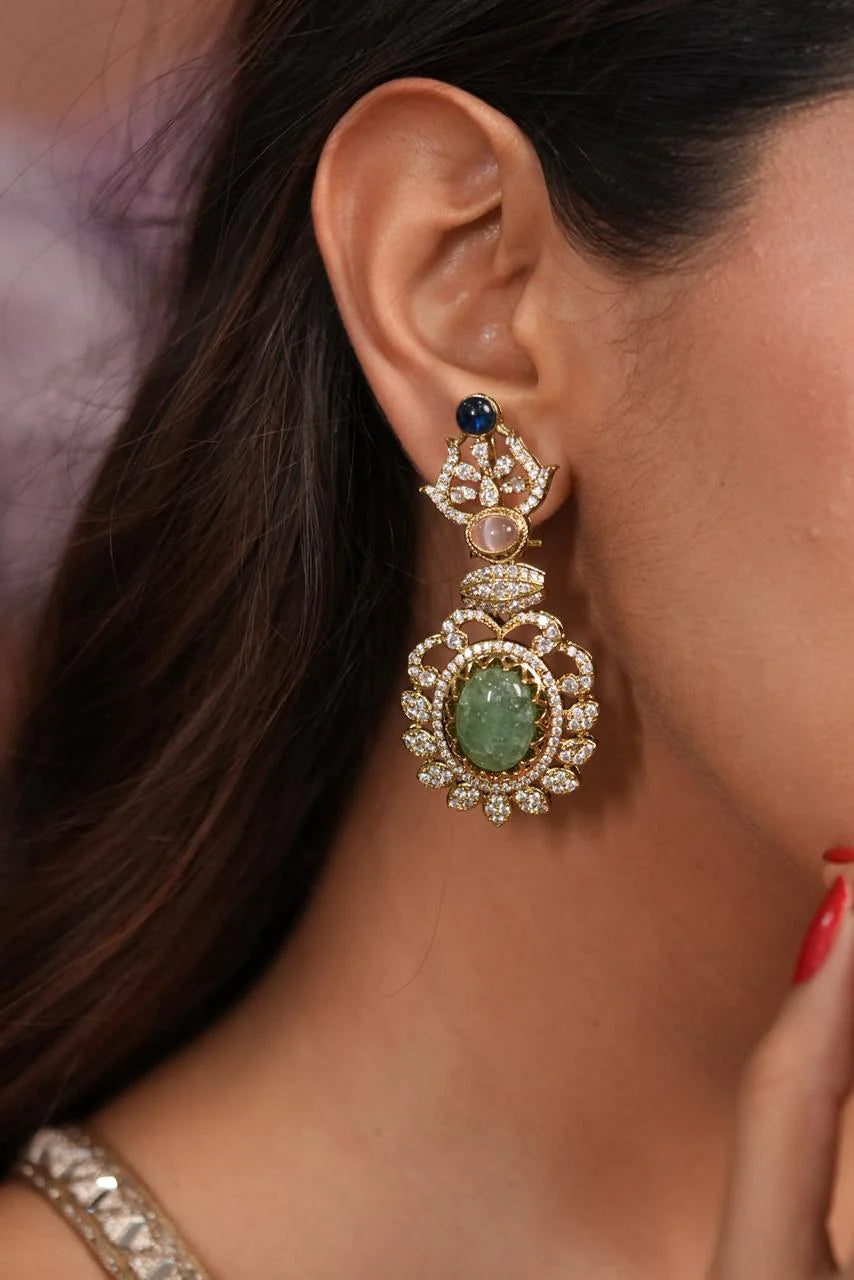 Jiva Multicoloured Sabhya Designer Earrings