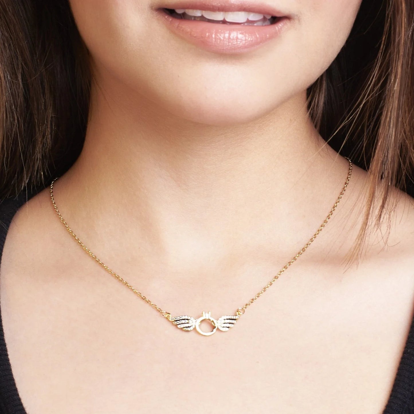 Angel Wings Necklace - Gold