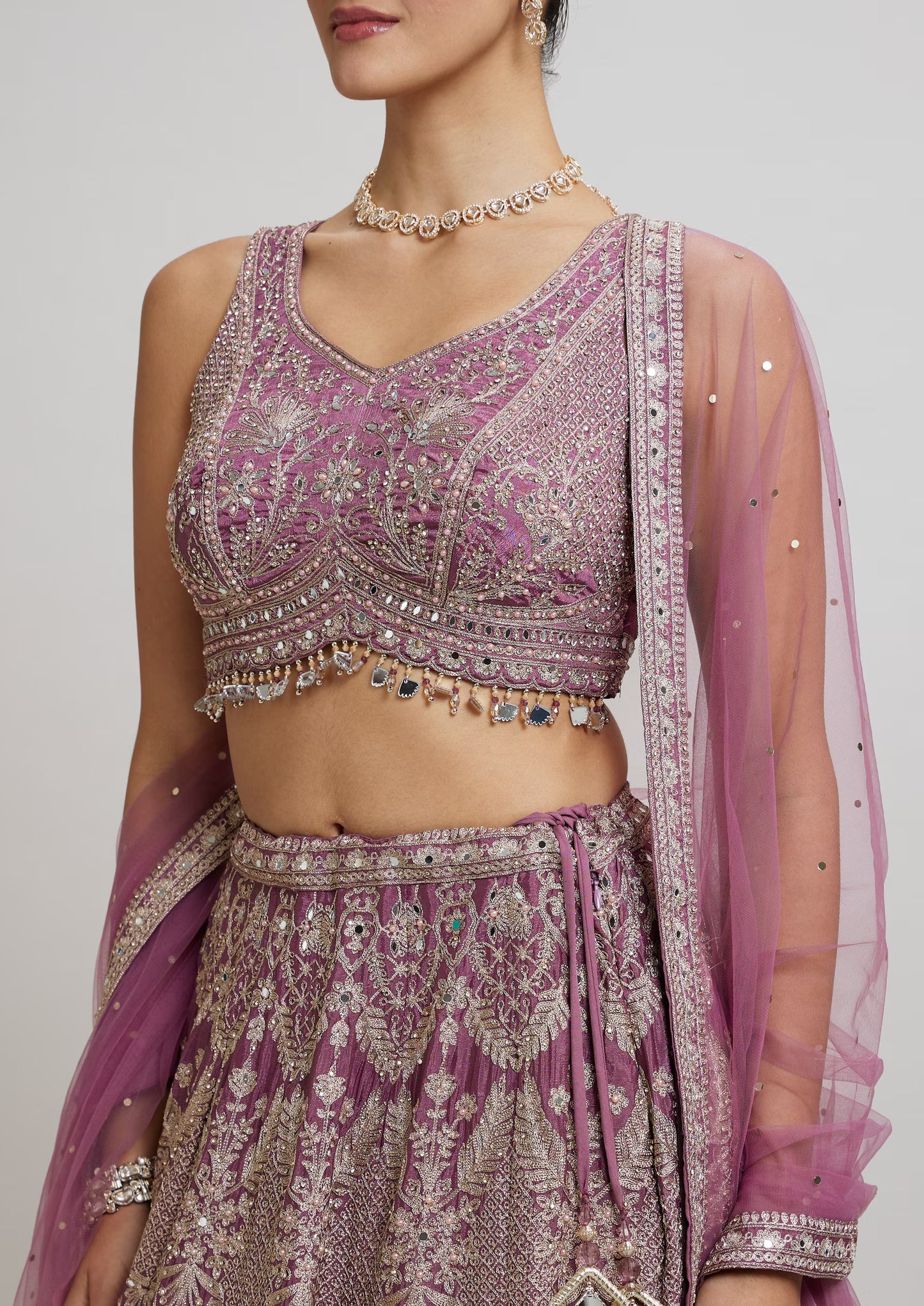 Purple Elegance Lehenga